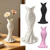 Украшение-ваза в форме вечернего платья, 3D-литье, перламут, для цветочных композиций, декор для дома