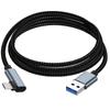 USB C - USB A Кабель для зарядки и передачи данных 5V3A Шнур зарядного устройства 5 Гбит/с Провод для передачи данных для компьютера, ноутбука, мобильного телефона