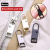 4pcs Removable Zip Puller, Jeans Backpack Jacket Clothes Shoes Boots Replacement Zip Accessories, Sewing Tools