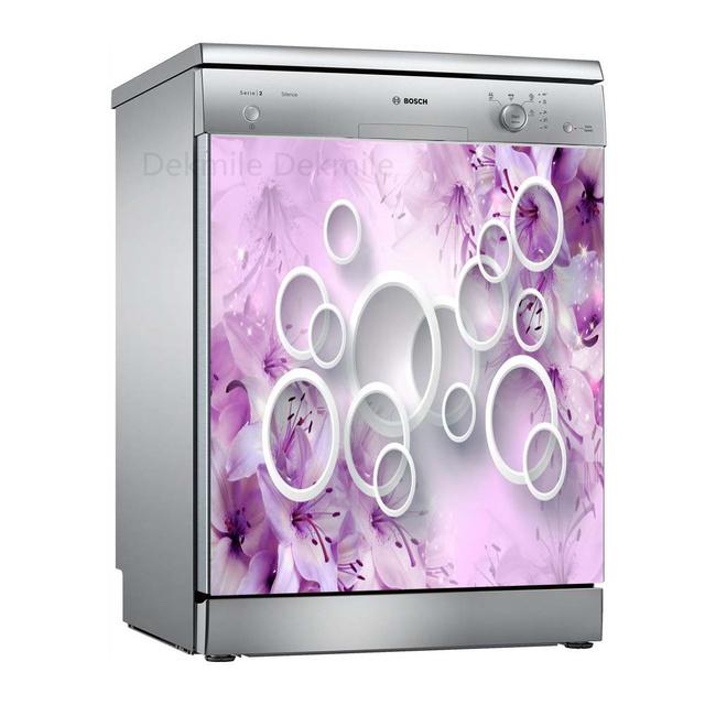 Чаша для мытья цветов, самоклеящиеся наклейки для посудомоечной машины, настенная дверная крышка, кухонные украшения, аксессуары, подарок, целая пленка, наклейка на обои