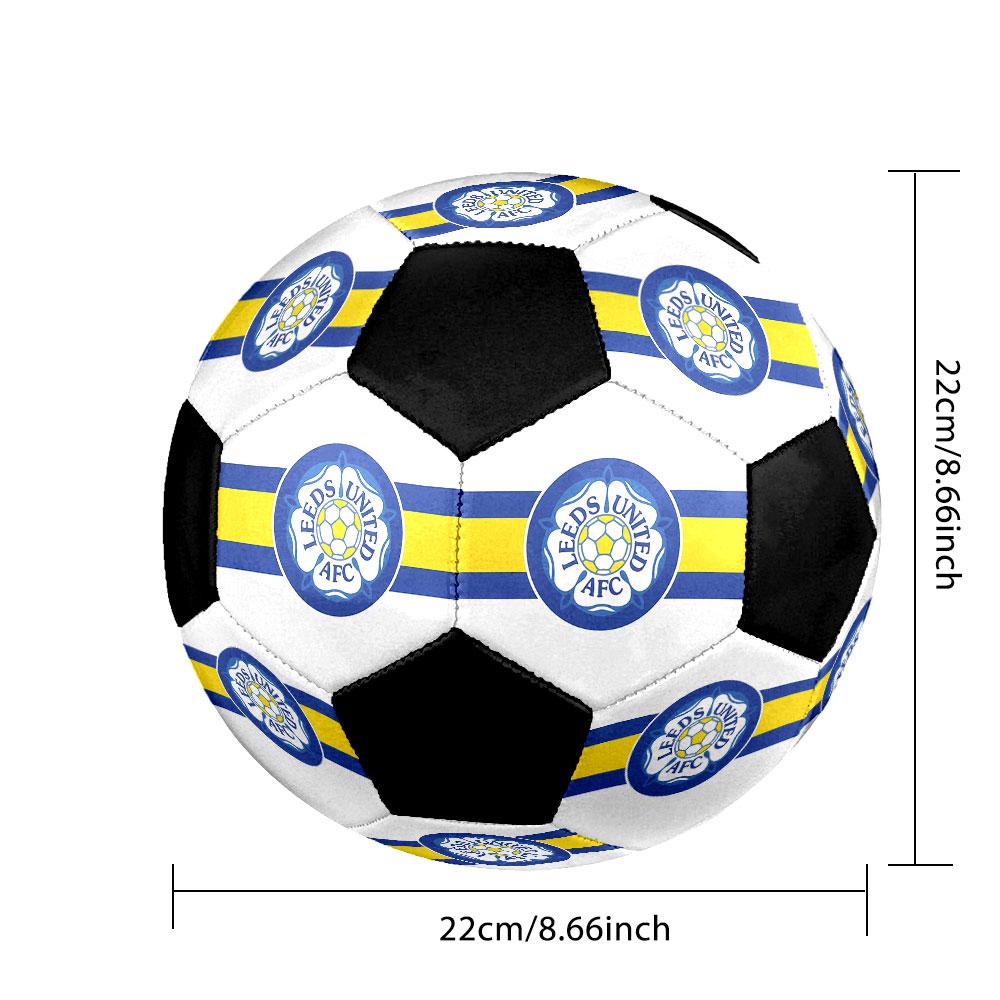 1pc Leeds United Football Club Soccer Ball Size 5 Indoor Soccer Ball Fashion Colorful Backyard Game - Great For Sports Fans Gift HE41