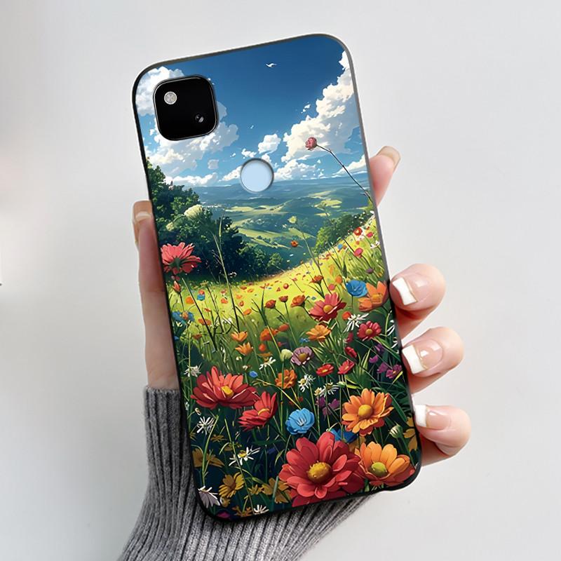Чехол для телефона Google Pixel 4a 4G / 4a 5G, Ультратонкий, Тонкий, Эстетичный, Роскошный, Милый, Крутой, Для Мальчиков, Девочек, Мягкий Силикон, Матовый Чехол