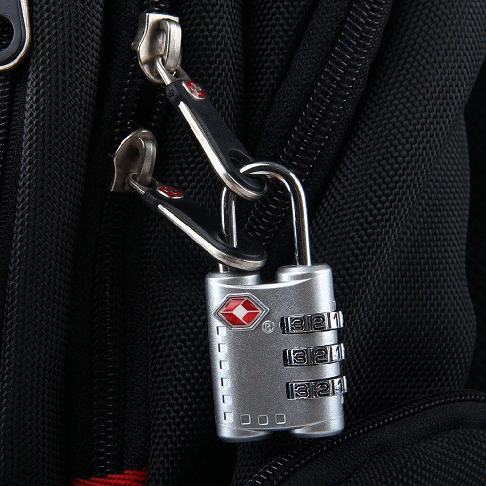 Lock Portable Padlock with Steel Cable Customs Code Lock Smart Combination Lock TSA Customs Lock