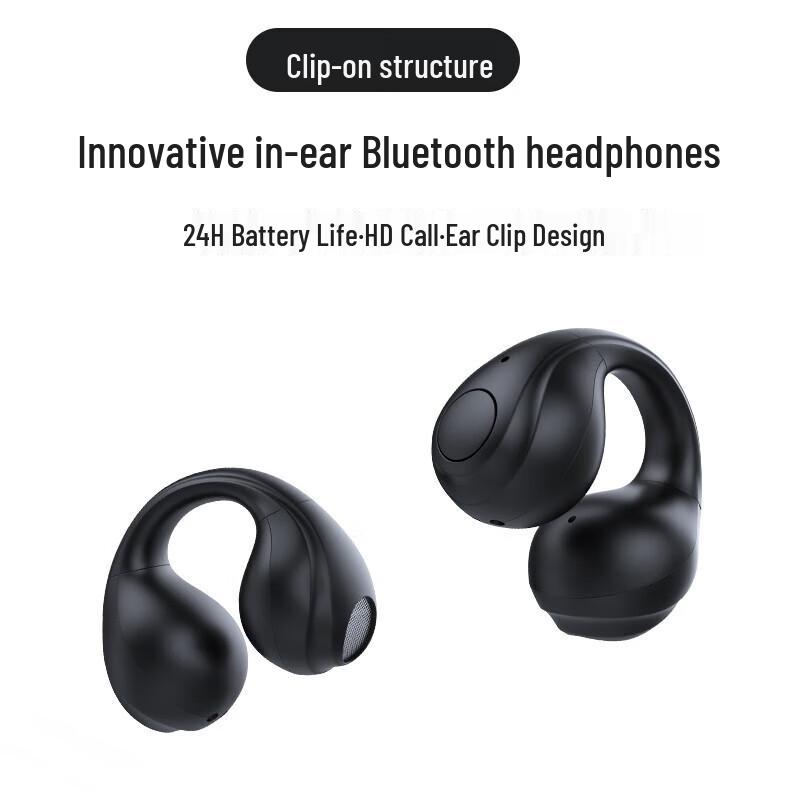 SayreLances G8 360-Degree Full-Tone Bluetooth 5.3 Ear-Clip Headphones