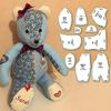Memory Bear Template Ruler Set Creative Acrylic Memory Bear Templates Patchwork Cutting Ruler With Accessories And Instructions