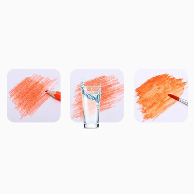 12 цветных водорастворимых карандашей 4B, многофункциональный набор цветных карандашей для рисования и набросков для раскрасок