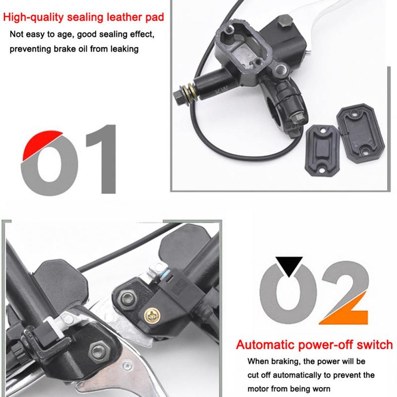 1 pc Hydraulic Brakes Motorcycle Brake Pump 8/10mm Rearview Mirror Thread Cylinder Pumps Handle Left Right Clutch Lever