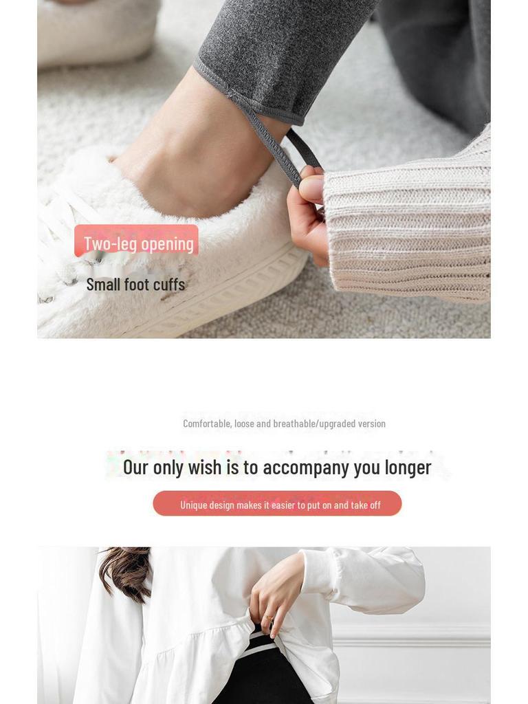 High Waist Velvet-Lined Women's Winter Leggings: Warm, Imitation Cashmere, Cotton Yoga Pants with Foot Straps