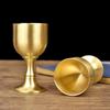 Not Fade Goblet Wear-resistant Brass Cup Easy To Clean Wine Cup Home Decor