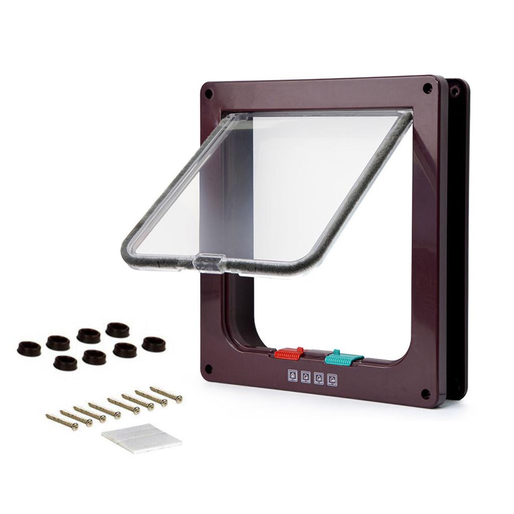 Flap Cats Door Pet Door Controllable Access Way Small Dogs Flap Door Dog Kitten House Security Door for Wall Pet Door