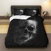 Duvet Cover Set Halloween Smoke Dark Horror Theme Halloween Bedding Set Perfect For Bedroom Living Room Photography Decoration.