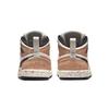 Детские кроссовки Air Jordan 1 Mid SE TD Brushstroke Paint Splatter White Sail Cider DA8012-100