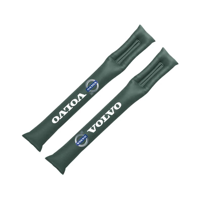 2Pcs Car Seat Gap Filler Strip Soft Pads Leather Car Styling Spacer For Volvo Xc60 Xc90 V40 V60 S60 V50 V90 S80 C40 XC40 V70 C30