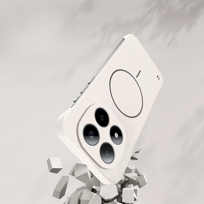 Ультратонкий безрамочный магнитный чехол для Xiaomi Redmi Note 15 14 Pro Plus Note 13 5G Note 12Pro Magsafe Жесткий ПК Матовый чехол-накладка