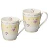 Jeune Freres Bone China Mugs (P97280/4620) - Pair, 295cc, Microwave-Safe