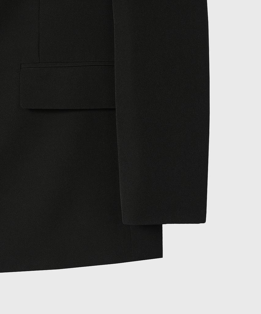 Однобортный блейзер Lemain Second Basic Oversized [Черный]