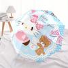 1 шт. Зимний wonderland зонт Hello Kitty с пластиковой ручкой, подходит для всех сезонов, для дома, путешествий, улицы. Sanlio437
