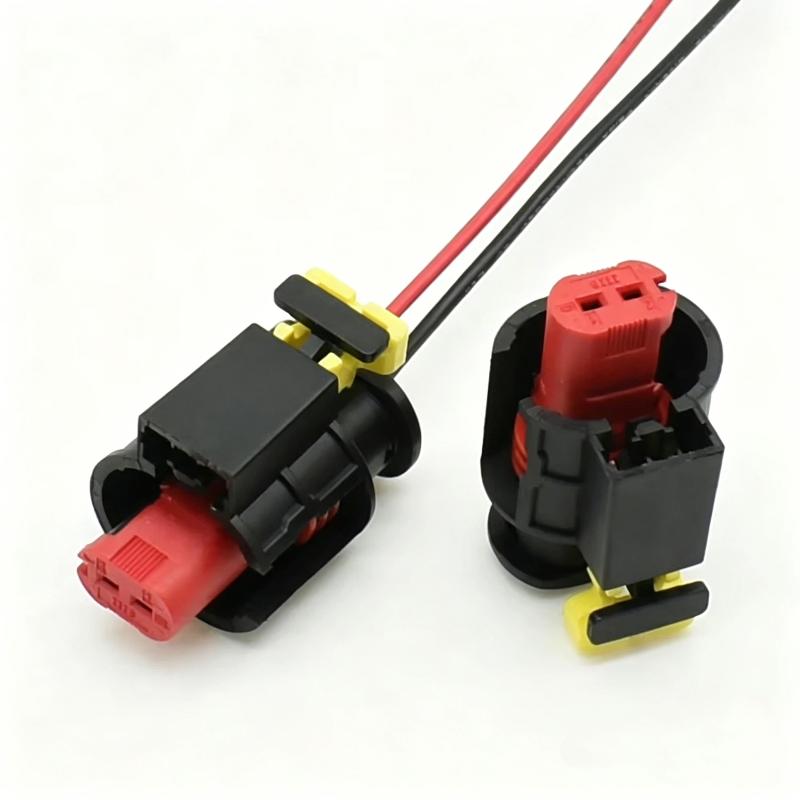 2 Pin Waterproof Automotive Wire Connector Sealed Sensor Fuel/Diesel Injector Ignition Coil Connector