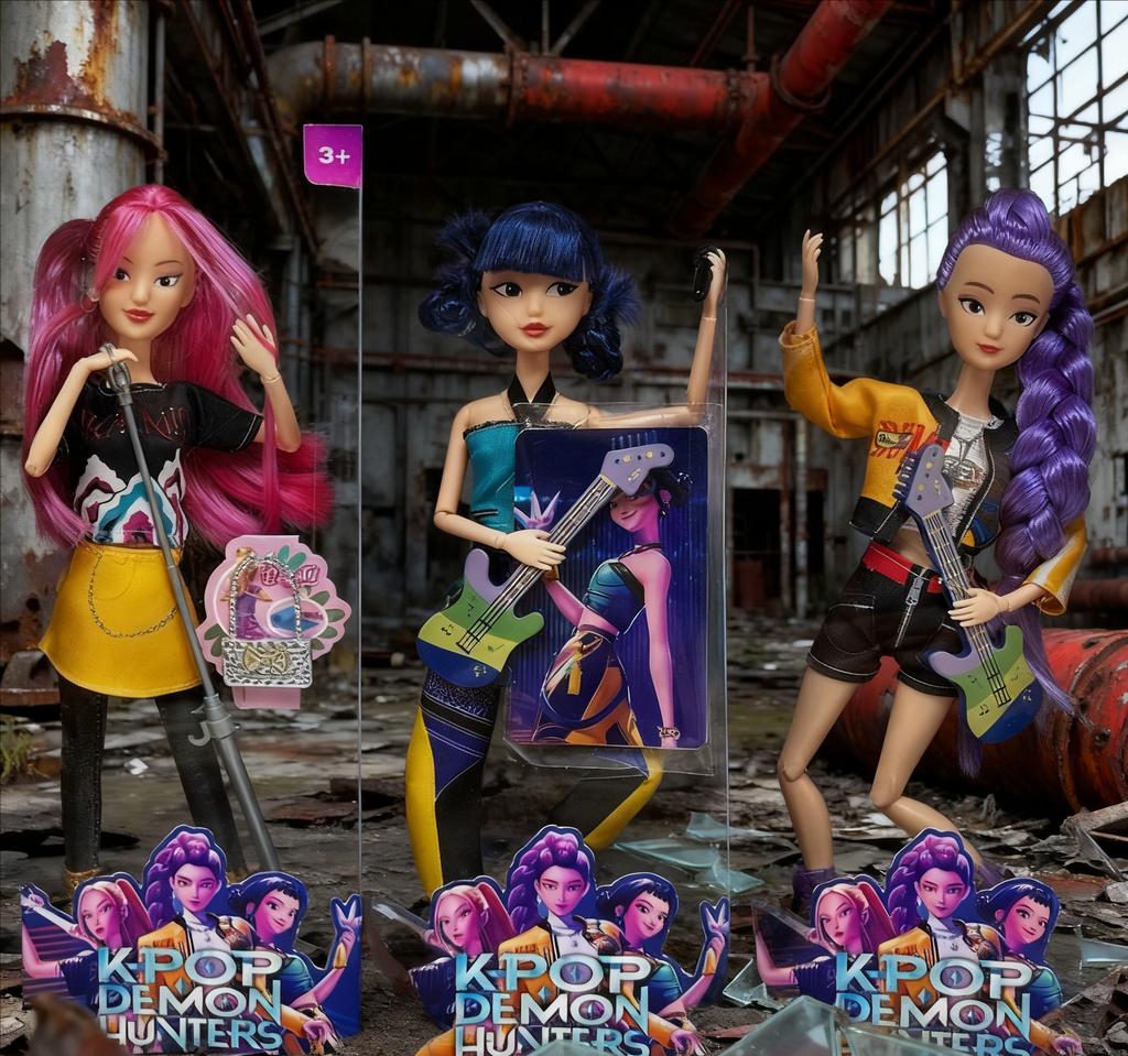 В наличии Kpop Охотники на демонов Аниме Фигурка Игрушка-экшн Руми Мира Зои Красивая принцесса Кукла-малышка Мультфильм Коллекция Подарок $$$$$+