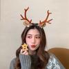 Large Antlers Pine Cones Non-slip Korean Style Hairbands Elk Christmas Headband Women Hair Hoop