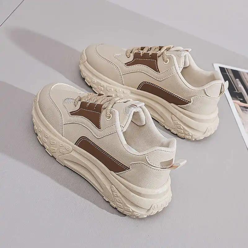 Fashion Round Nose Winter Women Retro Shoes Tennis High Quality Basketball Stylish Sneakers Sports 4yrs To 12yrs Sho Tens Ternis