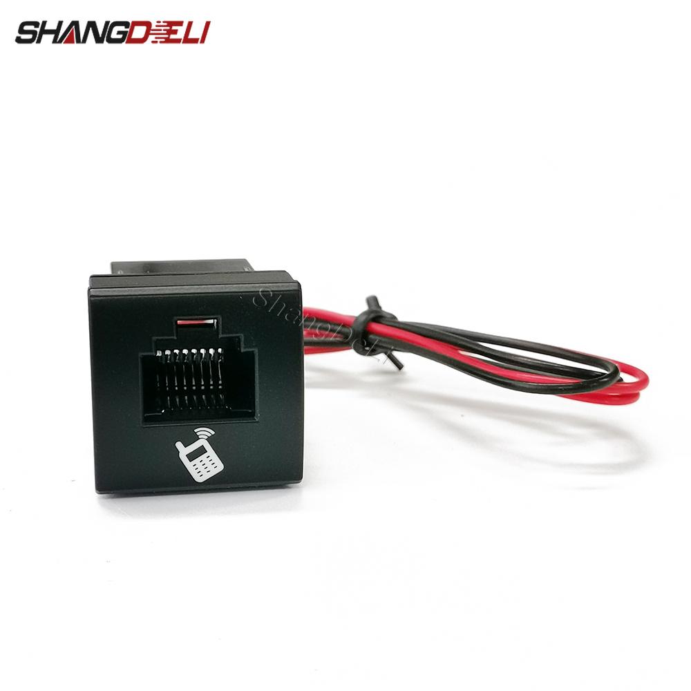 1PC Modified Car 8-core Hand microphone radio socket paired wiring For Toyota L300 FJ Cruiser Accessories Radio Accessories 4