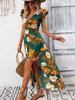 Женские летние платья Повседневные длинные платья без рукавов с цветочным принтом Платья в стиле бохо Праздничные пляжные платья