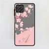 Матовый чехол Flower Letter Pink ABC для Samsung Galaxy A52 A12 A51 A32 A21s A71 A32 5G A12 A22 A53 A70 A50 A30, жесткий чехол для телефона
