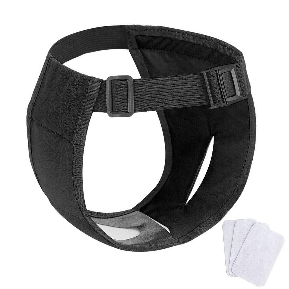 Моющиеся трусики для сук с 3 хлопковыми прокладками, гигиенические штанишки для собак, для сук в течке