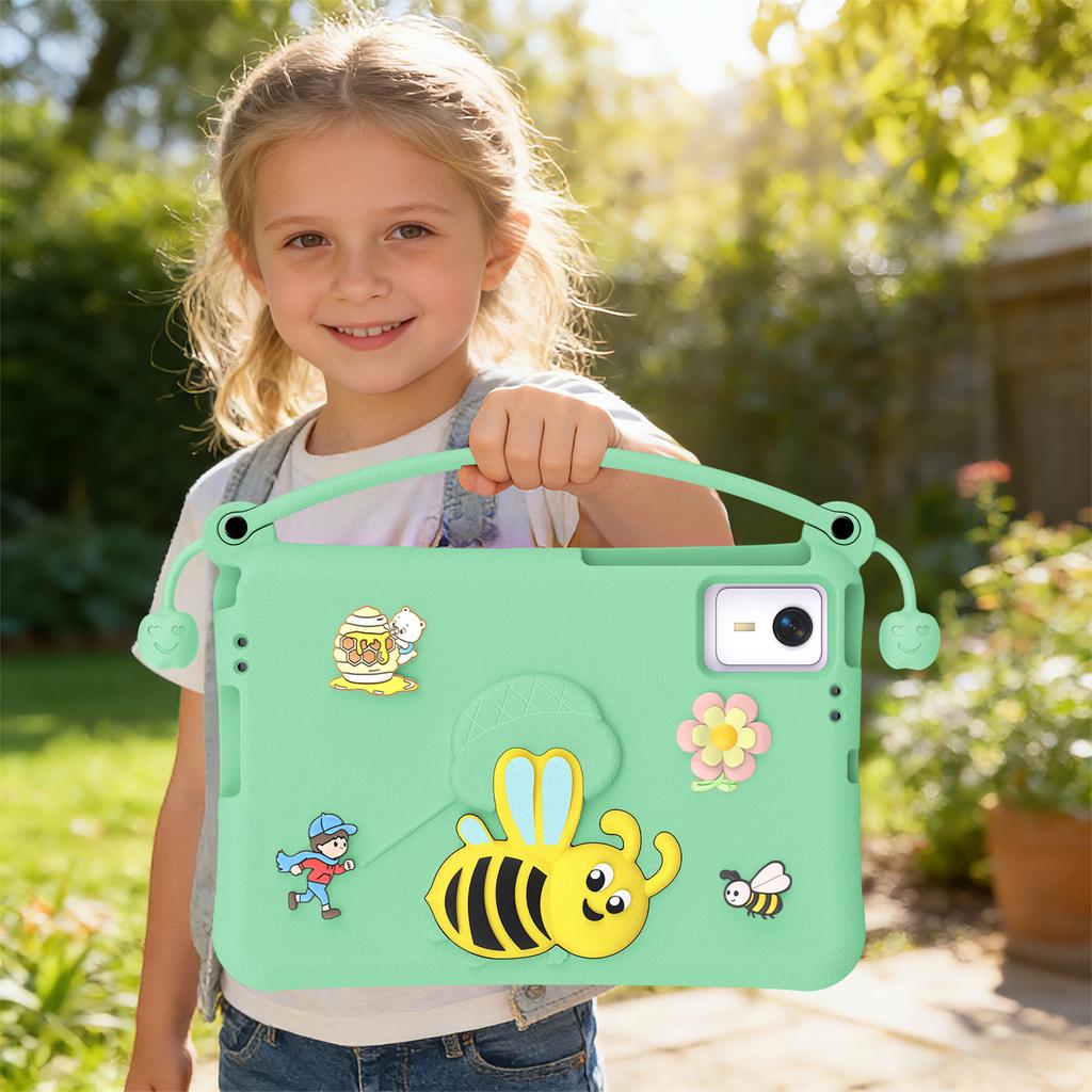 Shockproof Tablet Case with Stand and Handle, Washable EVA Foam Kids-Friendly Protective Cover Fits for , , , 11-inch