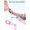Baby Nasal Aspirator Handpulled Nose Cleaner with Powerful Suction Detachable Washable Part for Easy Daily Cleaning