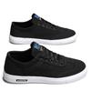 Fashion Black Canvas Breathable Men Shoes Trendy Flats Male Sneakers Outdoor Fashion Lace Up Casual Vulcanized Mens Sport Shoes