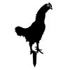 Статуя цыпленка Изделия из металла Садовый колышек Ферма Патио Газон Украшение Вставка силуэта животного Табличка Статуя цыпленка Изделия из металла