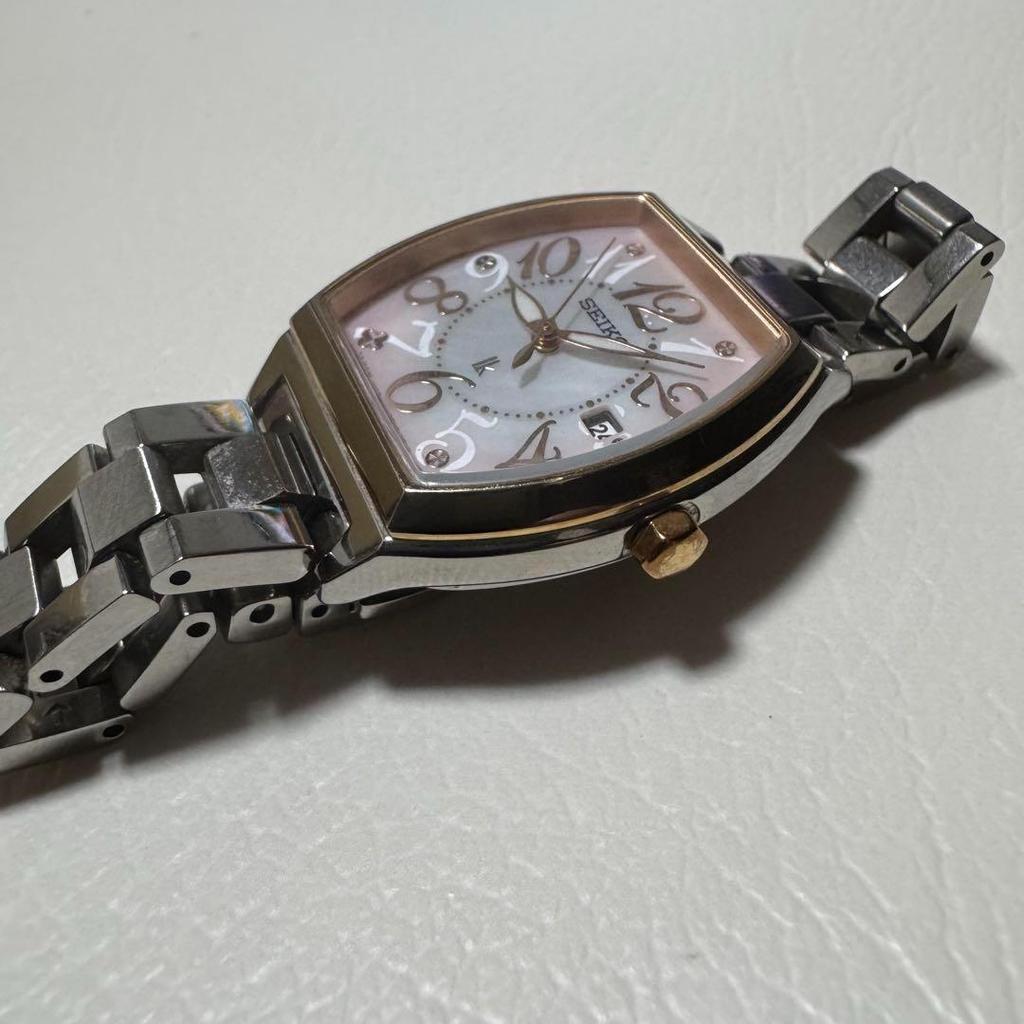[USED] SEIKO Lucia Shell Dial V137-0CD0 Solar Women's Watch