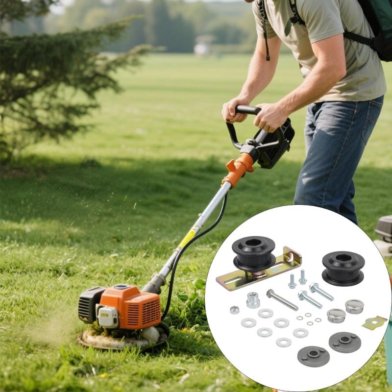 High Wear Resistance Lawn Mower Pulley Idler Belt Upgrade Set Constructed from Polyurethane for Extended Life 126-0316