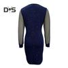 Women Dress Square Neck Long See Through Mesh Sleeves Sequin Slim Fit High Waist Sheatn Solid Color Prom Party Dating Mini Dress