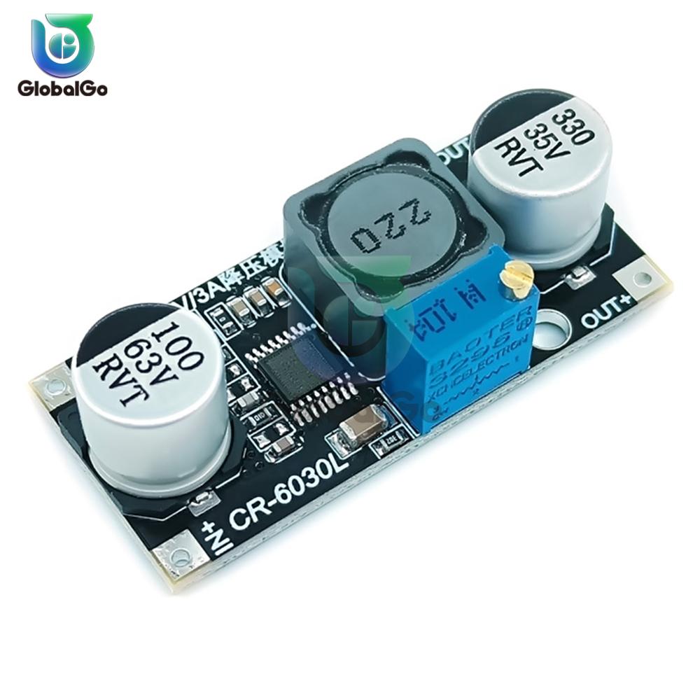 Регулируемый DC-DC повышающе-понижающий модуль 3.3V/5V/12V/24V 3A Стабилизатор напряжения Постоянное напряжение Плата