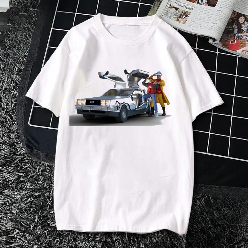 Футболка Cars Культовое ТВ Команда А Генерал Ли Кит Бэтмобиль Охотники за привидениями Назад в будущее 6615X Мультяшная мужская футболка Хипстерская Y2k футболка