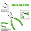 Nylon Nose Pliers Double Nylon Pliers Carbon Steel Jewelry Pliers DIY Tools for Beading Looping Shaping Wire Jewelry