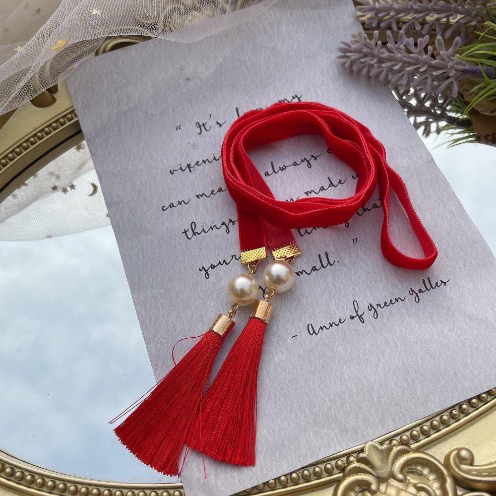 Ханьфу Головной убор Плетеный шнурок для волос Кисточка Девочка DIY Хвост Новогоднее украшение для волос