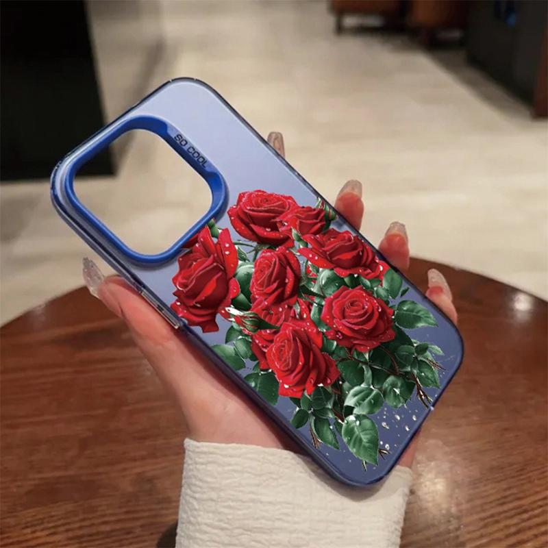 Чехол Rose Flower для iPhone 16 Pro Max Samsung A55 A35 S24 FE Xiaomi Redmi Note 13 Pro 14C Huawei Honor 200 противоударный бампер для телефона с защитой от царапин