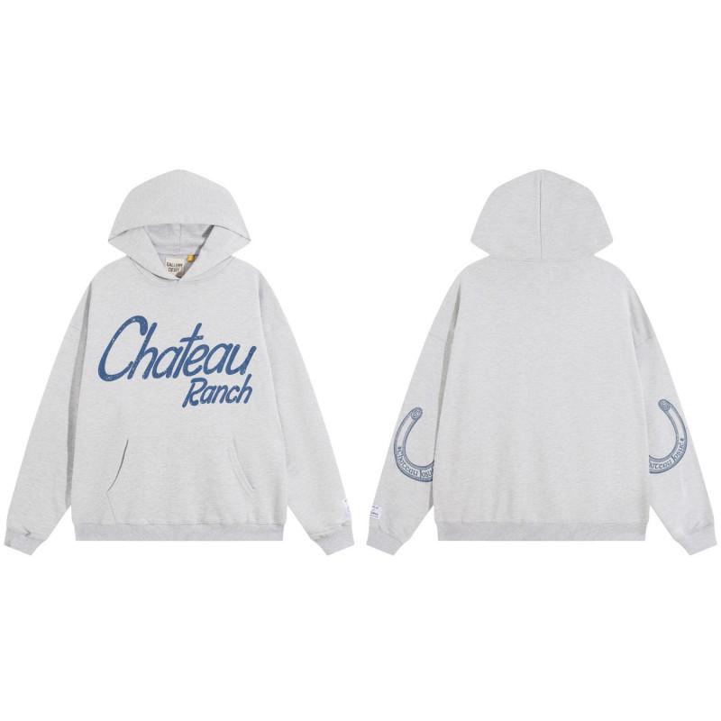 Gallery Dept Streetwear Hoodie Men Women - Oversized Cotton Pullover With Bold Letter Print Casual Wear
