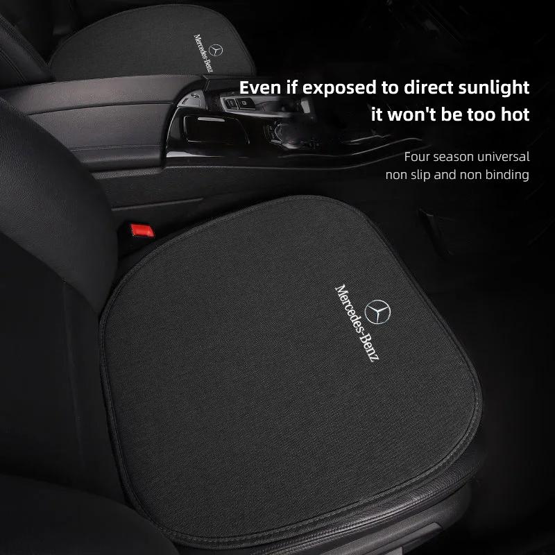 UOHOY1 2025 Hot Breathable Fabric Car Seat Non-Slip Protector Cushion For Mercedes Benz AMG W204 W205 W203 W211 W212 W213 W201 W210 W12