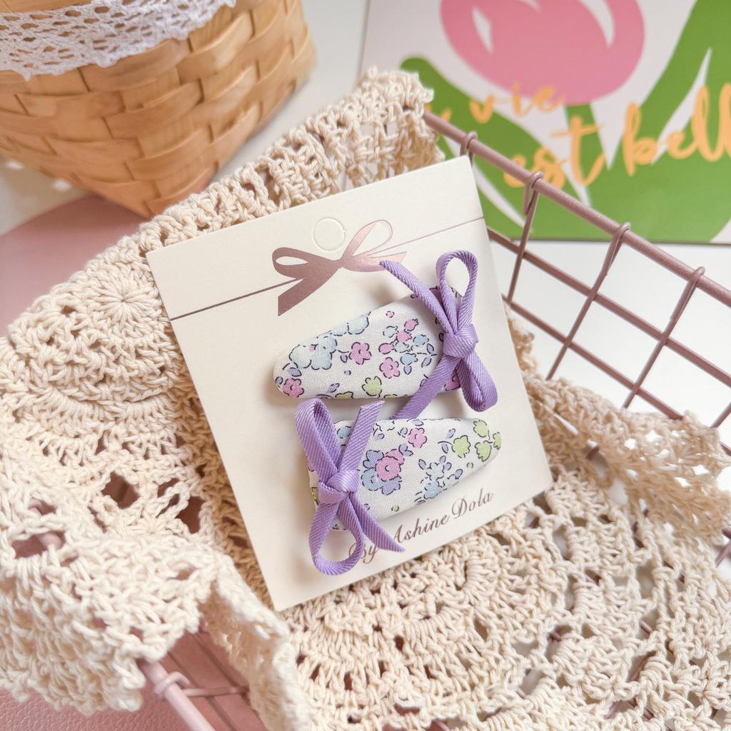 Мультяшные милые заколки для волос с кроликами, тканевые кружевные детские BB-заколки, заколки для волос для маленьких девочек, детские аксессуары для волос, головные уборы, зажимы для волос