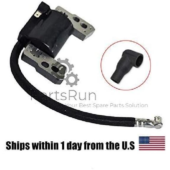PARTSRUN КАТУШКА Модуль зажигания + Колпачок Для Briggs & Stratton 796964 695711 802574 590454 790817 799381 123H02 123H07 123J02 123J09 123K02 123K05 12H702