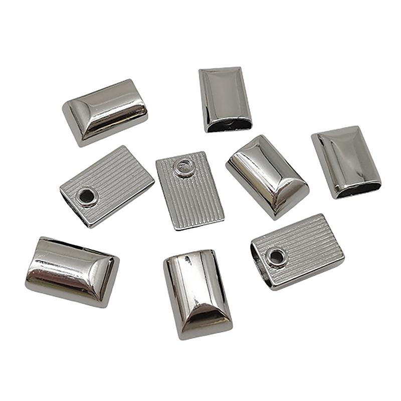 10Pcs Metal Zipper Stopper Zipper Tail Clip Stop Tail Plug Head With Screw Diy