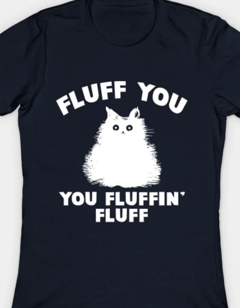 Fluff you, you fluffin fluff Funny T shirt tee cat