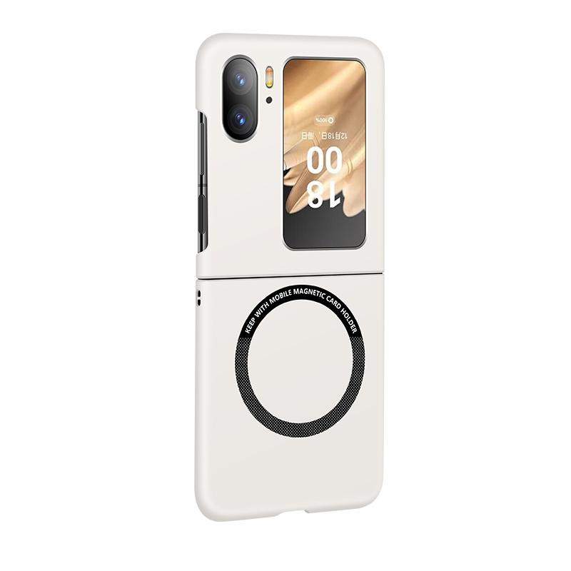 Матовый магнитный чехол для ПК с защитой от отпечатков пальцев для Oppo Find N3 N2, флип-адсорбционный противоударный чехол для автомобиля, задняя крышка