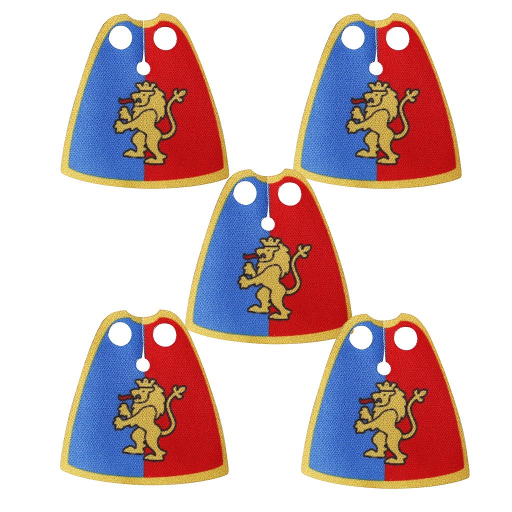 Набор Строительных Блоков MOC Офицерская Накидка Рыцари Льва Средневековье Фигурки Аксессуары Шарф Накидка из Искусственного Меха Блоки Игрушки Подарок Мальчикам