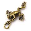 Vintage Pure Brass Climbing Frog Car Key Ring Hanging Jewelry Fashion Copper Keychain Jewelry Accessories Keyrings Pendants Gift